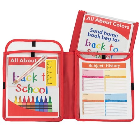 C-Line Products Homework Connector Folder, Red, PK3 33004